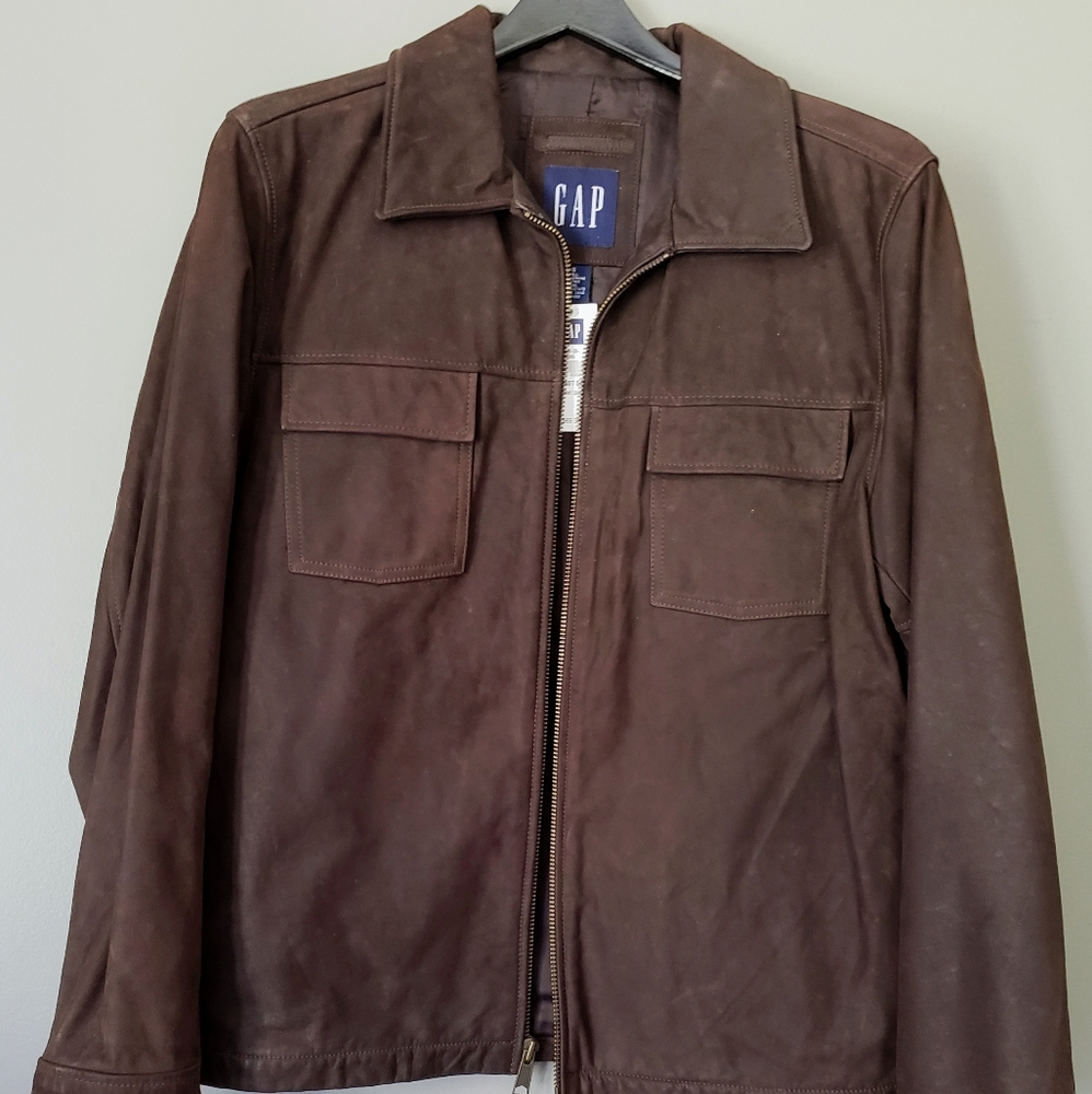 Gap Brown Leather Jacket